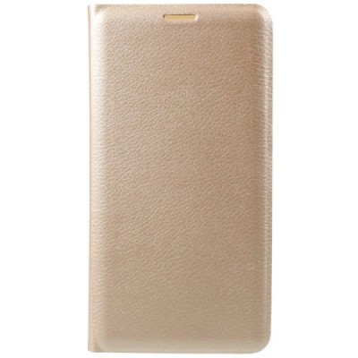 Samsung Galaxy J7 2017 (J730) zelta atvēramais Flip Wallet ādas maciņš - maks / Vacins.lv