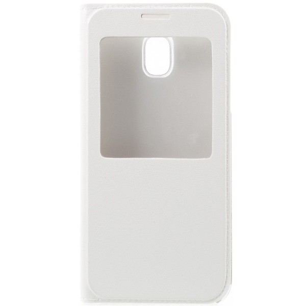 „View Window“ atverčiamas dėklas - baltas (Galaxy J7 2017)