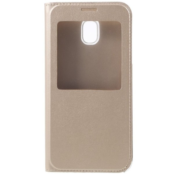 „View Window“ atvēramais maciņš - zelta (Galaxy J7 2017)