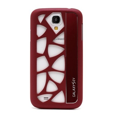 Samsung Galaxy S IV modernus raudonas dėklas (dėkliukas, nugarėlė) / Priedai.lt