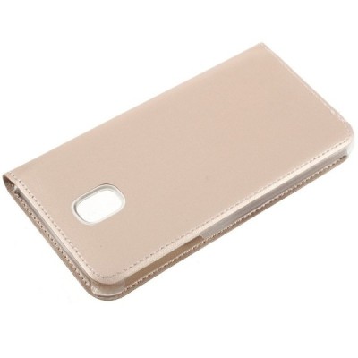 Samsung Galaxy J7 2017 (J730) zelta atvēramais View Window maciņš / Vacins.lv