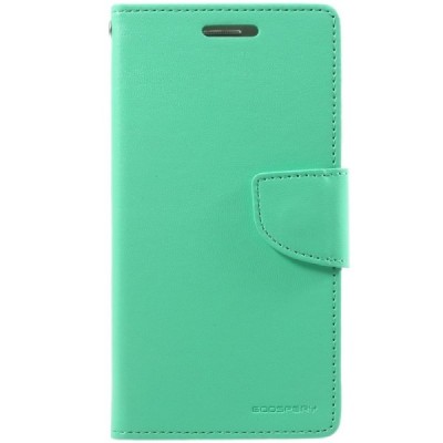 „Mercury“ Goospery Samsung Galaxy A7 2017 (A720) piparmētru ādas maciņš / Vacins.lv