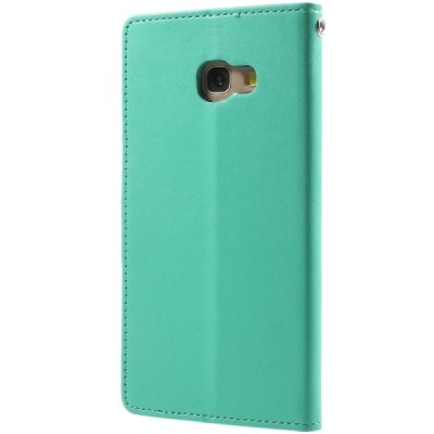 „Mercury“ Goospery Samsung Galaxy A7 2017 (A720) piparmētru ādas maciņš / Vacins.lv