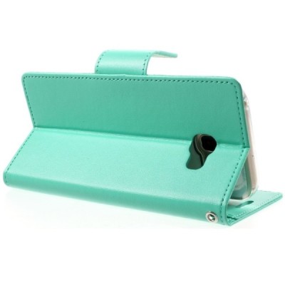 „Mercury“ Goospery Samsung Galaxy A7 2017 (A720) piparmētru ādas maciņš / Vacins.lv