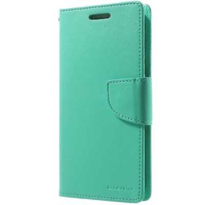 „Mercury“ Goospery Samsung Galaxy A7 2017 (A720) piparmētru ādas maciņš / Vacins.lv