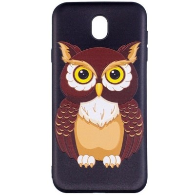 Samsung Galaxy J7 2017 (J730) krāsains cieta silikona apvalks - Pūce / Vacins.lv