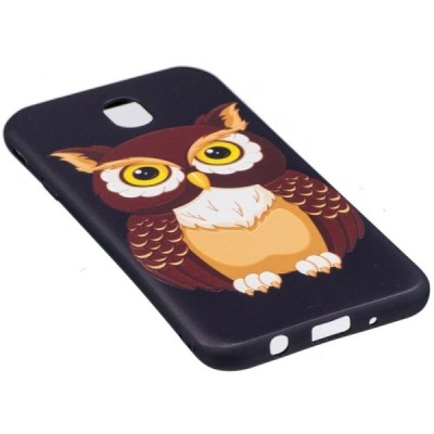 Samsung Galaxy J7 2017 (J730) spalvotas kieto silikono TPU dėklas (nugarėlė) - Pelėda / Priedai.lt