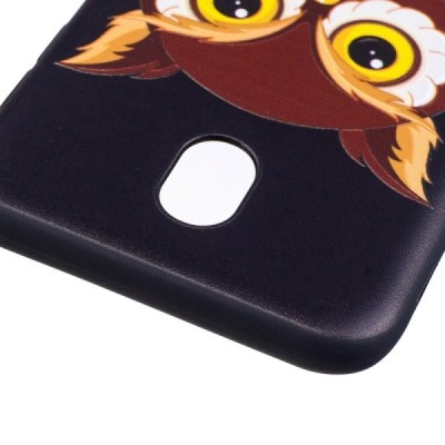 Samsung Galaxy J7 2017 (J730) spalvotas kieto silikono TPU dėklas (nugarėlė) - Pelėda / Priedai.lt