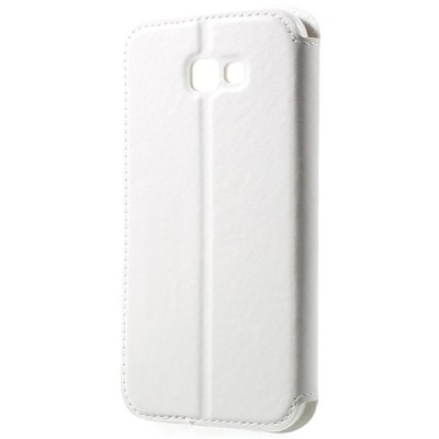 Roar Noble atverčiamas Samsung Galaxy A7 2017 (A720) baltas odinis dėklas / Priedai.lt