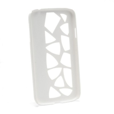 Samsung Galaxy S IV modernus baltas dėklas (dėkliukas, nugarėlė) / Priedai.lt