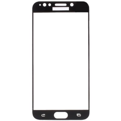 Samsung Galaxy J7 2017 (J730) Calans Tempered Glass melns ekrāna aizsargstikls / Vacins.lv