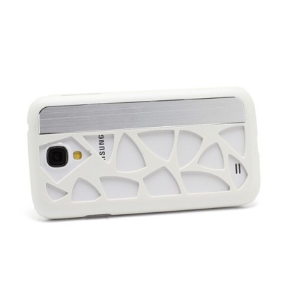 Samsung Galaxy S IV modernus baltas dėklas (dėkliukas, nugarėlė) / Priedai.lt