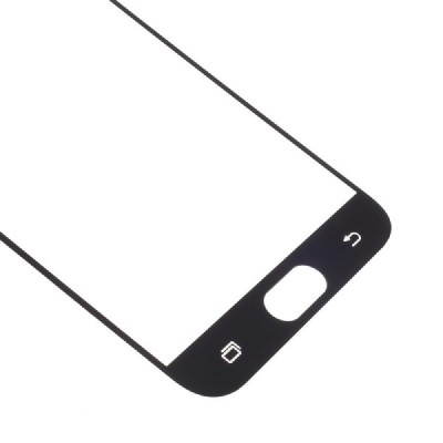 Samsung Galaxy J7 2017 (J730) Calans Tempered Glass melns ekrāna aizsargstikls / Vacins.lv