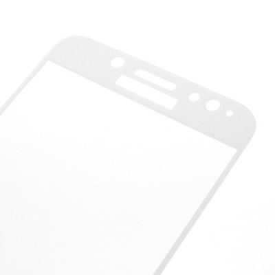 Samsung Galaxy J7 2017 (J730) „Calans“ 9H Tempered Glass sustiprintos apsaugos baltas pilnai dengiantis apsauginis ekrano stikla