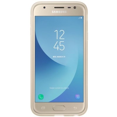 Samsung Galaxy J3 2017 (J330) kieto silikono TPU auksinis dėklas - nugarėlė / Priedai.lt