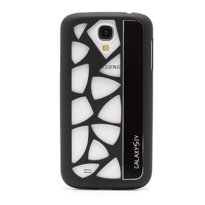 Samsung Galaxy S IV modernus juodas dėklas (dėkliukas, nugarėlė) / Priedai.lt