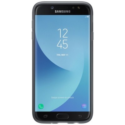 Samsung Galaxy J7 2017 (J730) cieta silikona (TPU) melns apvalks / vacins.lv