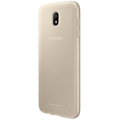 Samsung Galaxy J7 2017 (J730) cieta silikona (TPU) zelta apvalks / vacins.lv