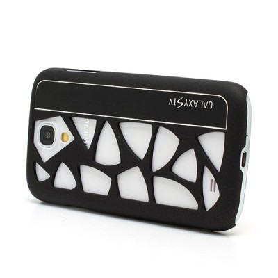 Samsung Galaxy S IV modernus juodas dėklas (dėkliukas, nugarėlė) / Priedai.lt