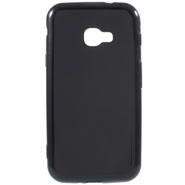 Kieto silikono (TPU) dėklas - juodas (Galaxy Xcover 4 / 4S)