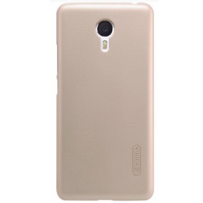 Meizu m3 note Nillkin Frosted Shield zelta plastmasas apvalks + ekrāna aizsargplēve / Vacins.lv