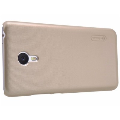 Meizu m3 note Nillkin Frosted Shield zelta plastmasas apvalks + ekrāna aizsargplēve / Vacins.lv