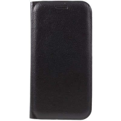 Samsung Galaxy A7 2017 (A720) melns atvēramais Flip Wallet ādas maciņš - maks / Vacins.lv