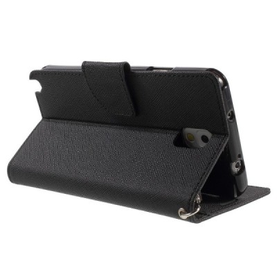 „Mercury“ Goospery Samsung Galaxy Note 3 (N9005, N9002, N9000) juodas odinis dėklas / Priedai.lt