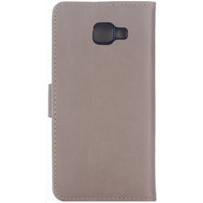 Samsung Galaxy A7 2017 (A720) atverčiamas smėlio spalvos odinis retro dėklas - piniginė / Priedai.lt