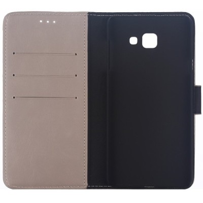 Samsung Galaxy A7 2017 (A720) atverčiamas smėlio spalvos odinis retro dėklas - piniginė / Priedai.lt