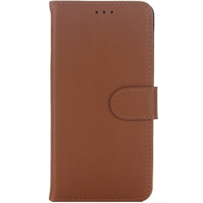 Samsung Galaxy A7 2017 (A720) atvēramais ādas gaiši brūns retro maciņš (maks) / Vacins.lv