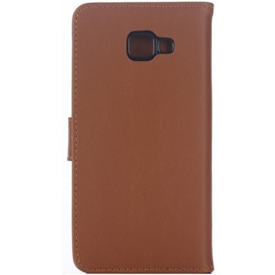 Samsung Galaxy A7 2017 (A720) atvēramais ādas gaiši brūns retro maciņš (maks) / Vacins.lv