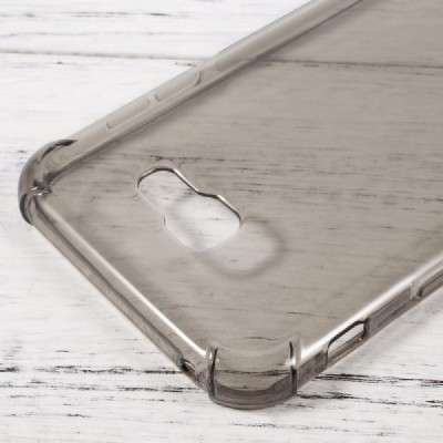 Samsung Galaxy A7 2017 (A720) kieto silikono TPU skaidrus, pilkas dėklas - nugarėlė / Priedai.lt