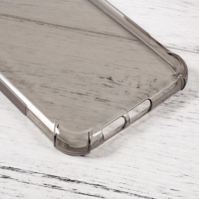 Samsung Galaxy A7 2017 (A720) kieto silikono TPU skaidrus, pilkas dėklas - nugarėlė / Priedai.lt