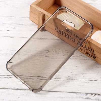 Samsung Galaxy A7 2017 (A720) kieto silikono TPU skaidrus, pilkas dėklas - nugarėlė / Priedai.lt