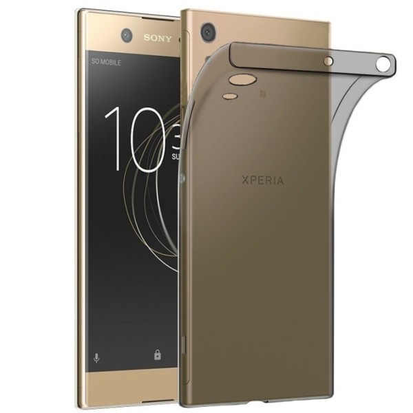 Planākais TPU dzidrs apvalks - pelēks (Xperia XA1)
