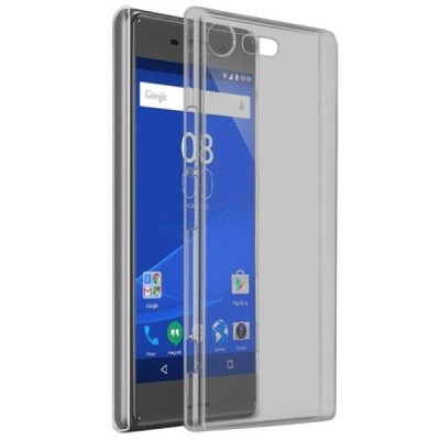 Sony Xperia XZ Premium (Xperia XZ Premium Dual) (caurspīdīgs) cieta silikona TPU pasaulē planākais apvalks pelēks / Vacins.lv