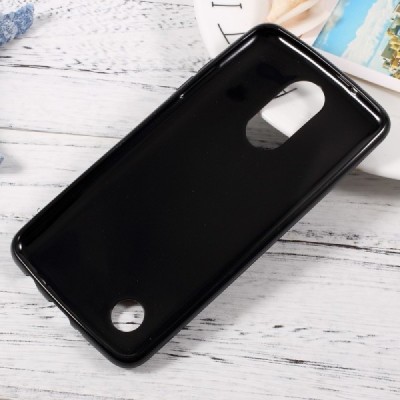 LG K8 2017 (X240, M200N) „S-Line“ cieta silikona (TPU) melns apvalks / vacins.lv