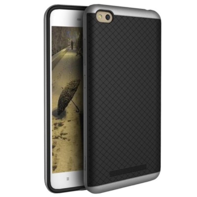 Xiaomi Redmi 4A „IPAKY“ cieta silikona (TPU) melns apvalks (apmales - pelekā krāsā) / Vacins.lv