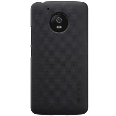Motorola Moto G 5rd (5 Gen) Nillkin Frosted Shield melns plastmasas apvalks + ekrāna aizsargplēve / Vacins.lv