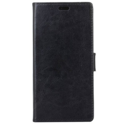 Motorola Moto G 5rd (5 Gen) atvēramais ādas melns maciņš, grāmata (maks) / Vacins.lv