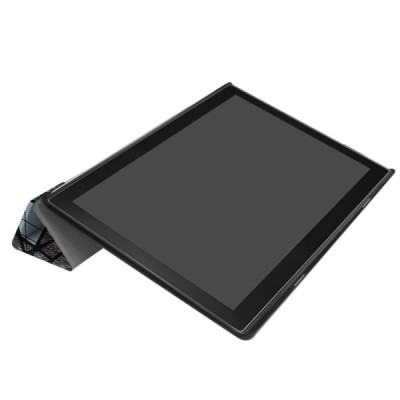 Lenovo Tab410 Plus (TB-X704F) atvēramais krāsains, pelēks maciņš / Vacins.lv