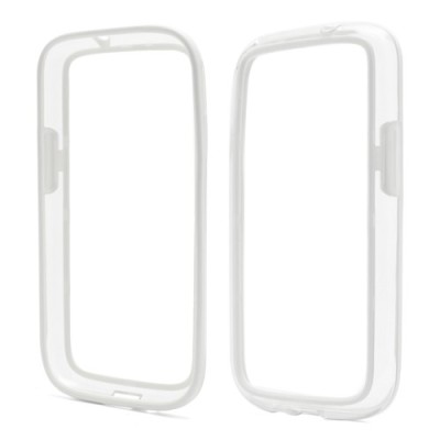„RoSH“ skaidrus, baltas Samsung Galaxy S4 rėmelis (bamperis, kraštų apvadas) / Priedai.lt