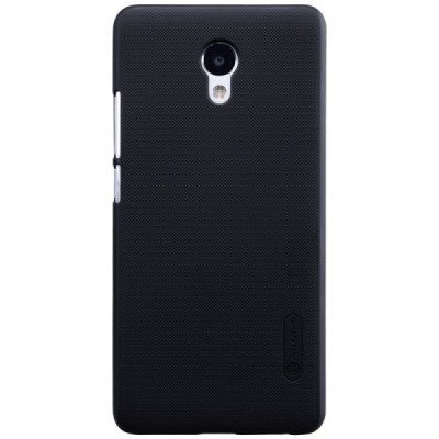 Meizu m5 note Nillkin Frosted Shield melns plastmasas apvalks + ekrāna aizsargplēve / Vacins.lv