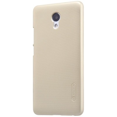 Meizu m5 note Nillkin Frosted Shield zelta plastmasas apvalks + ekrāna aizsargplēve / Vacins.lv