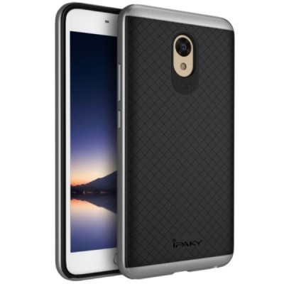 Meizu m5 note „IPAKY“ cieta silikona (TPU) melns apvalks (apmales - pelekā krāsā) / Vacins.lv