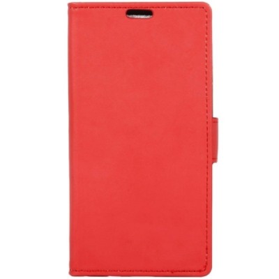 Meizu m5 note atvēramais ādas sarkans maciņš (maks) / Vacins.lv