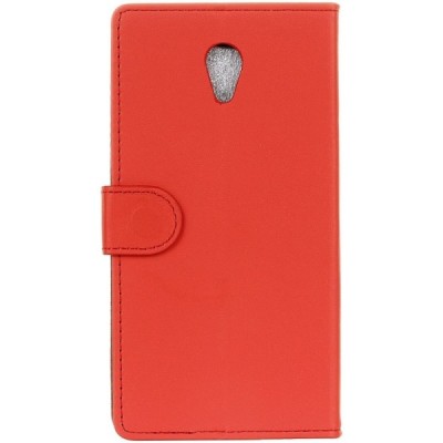 Meizu m5 note atvēramais ādas sarkans maciņš (maks) / Vacins.lv