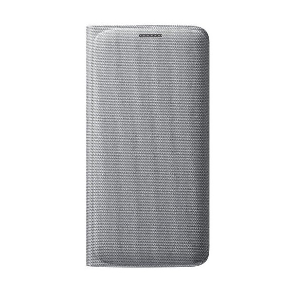„Samsung“ Flip Wallet Cover atvērams maciņš - sudrabs (Galaxy S6 Edge)