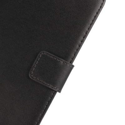 Motorola Moto G 5rd (5 Gen) atvēramais ādas melns Casual maciņš (maks) / Vacins.lv